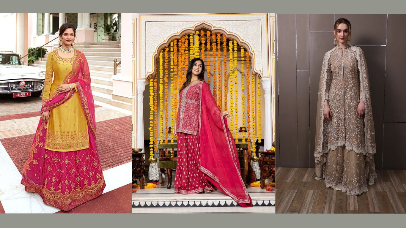 Dupatta Kurti Lehenga for Muslim Wedding Dresses