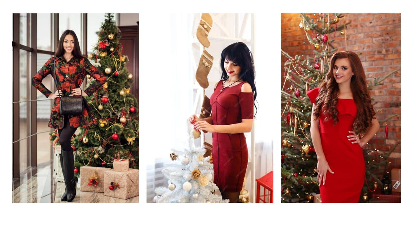 Classic Red Christmas Dresses for Women