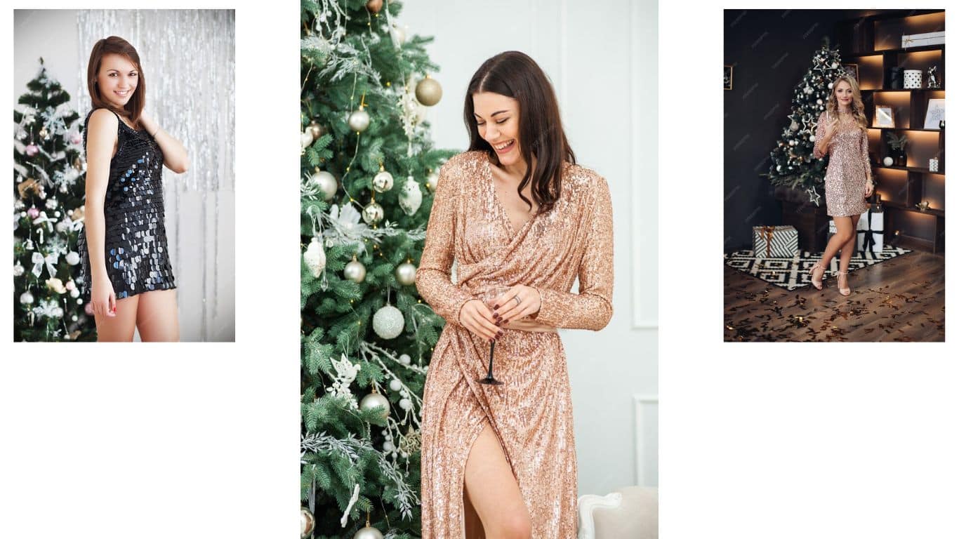 Sequin Dresses for Women for Christmas Party