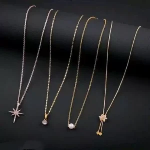 Diamond Gold-plated Plated Brass Necklace